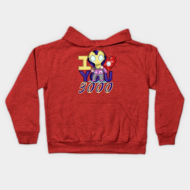 I Love You 3000 Kids Hoodie by themunchkinboutique